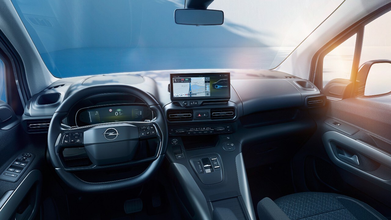 Vue intérieure de l'Opel Combo Electric